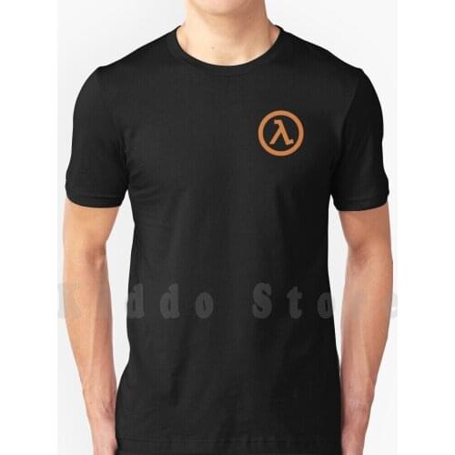 Half Life Lambda Λ T Shirt Print For Men Cotton New Cool Tee Half Life Λ Lambda Video Game Valve Resistance Gordon Freeman