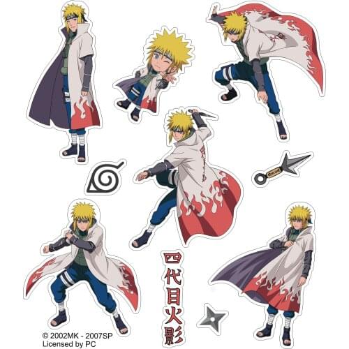 Brdwn 4th Konoha Namikaze Minato Official Authorization Cosplay Stickers Paster
