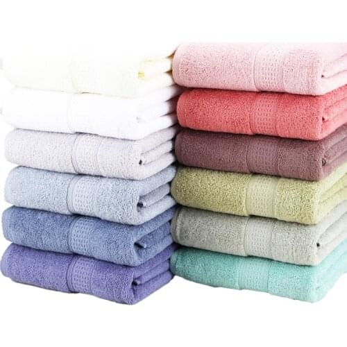 70*140CM 100% Pure Cotton Super Absorbent Large Towel Face/Bath Towel Thick Soft Bathroom Towels Comfortable Beach Towels
