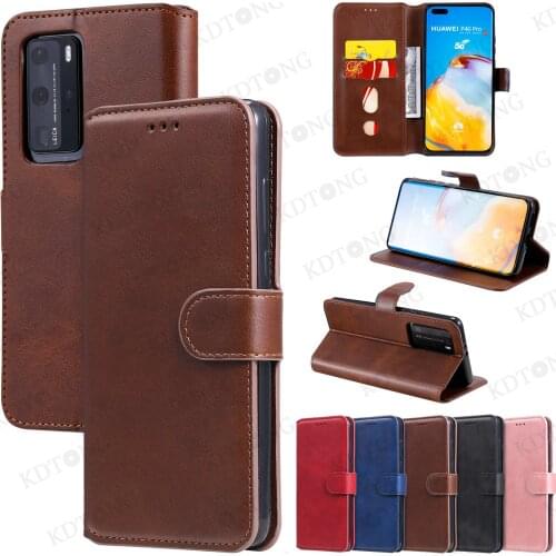 Original Retro Matte Flip Leather Phone Case For HUAWEI P30 P40 Pro Plus Mate 30 40 Lite Case For HUAWEI P Smart Z Pro Plus Case