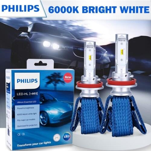 Philips LED H7 9012 HIR2 9005 HB4 Ultinon Essential H4 Hi/lo LED Light H11 9006 H16 H8 LED Headlight HB3 Automobiles Auto Bulb