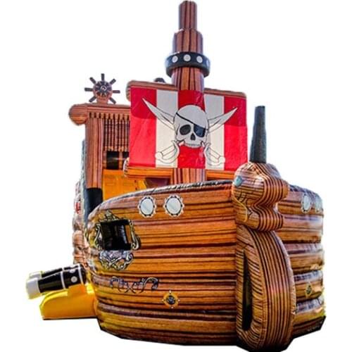 PVC pirate ship inflatable trampoline new design inflatable bouncer slide inflatable fun city