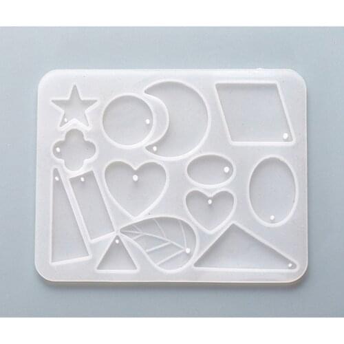 Handmade Silicone Earrings Mold Necklace Earring Pendant Resin Molds Drop Dangle Resin Earring Mold Jewelry Making Tools