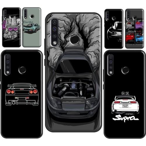 Sports Car JDM Drift Soft Cover For Honor 9X 8X 7X 10i 7A 4C 6C 20 Pro 7C 8A 9A 7S 8S 9S 8 9 10X 10 Lite Case