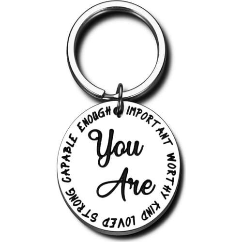 Inspirational Keychain for Coworker Birthday Christmas Presents Graduation Gift Encouragement Positive Quotes You are Important