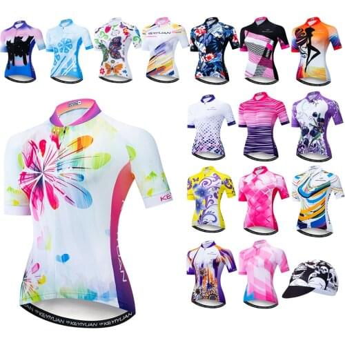 Cycling Jerseys Women Pro Team Bike Jersey Short Sleeve Riding Ropa Ciclismo bicycle Clothing Racing breathable Bike Shirts Top