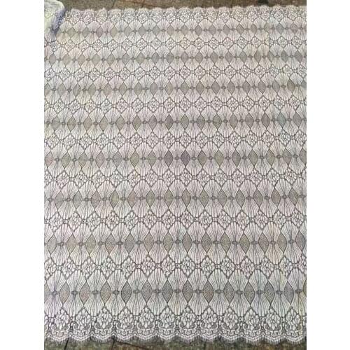 High quality 300cm*150cm chinlon(polyamide fibre) jacquard non-elastic eyelash lace fabric, DC170802J