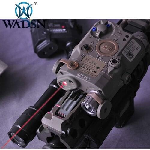 WADSN LA-5 UHP PEQ Red Dot Laser+White LED Tactical Flashlight+IR Lenses Hunting Rifle Airsoft Battery Box WEX396 Weapon Lights