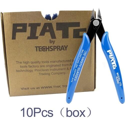 10pcs/set Diagonal Pliers Electrical Wire Cable Cutters Cutting Plier Snips Flush Pliers Nipper Anti-slip Rubber Mini Hand Tools