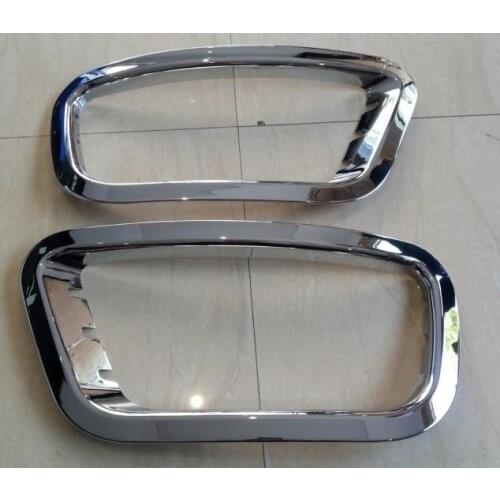 ABS Chrome Front +Rear Fog light Lamp Cover Trim For Zotye T600 2014 2015 2016 Car styling