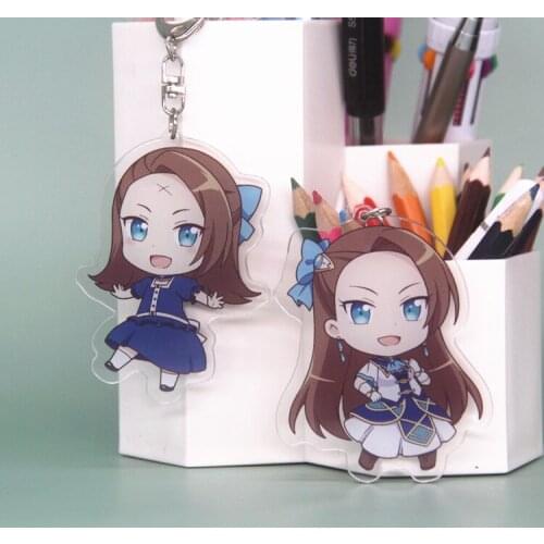Anime: Rebirth for only Otome game Katari Cosplay Keychain Figure Bags Pendant Acrylic Keyring Toy Christmas Gift student