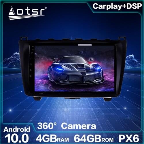 Car Stereo Audio For Mazda 6 2008-2012 Car Multimedia Player Radio GPS Navigation Android 10.0 64GB 360 Camera Auto Head Unit