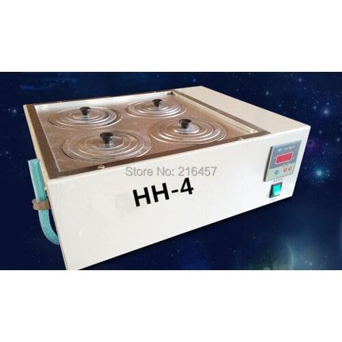 FREE SHIPPING Four Hole Digital Lab Electric Heated Thermostatic Water Bath Boiler HH-4 te