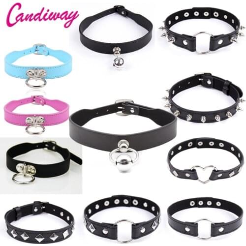 Candiway Collar Restraint Slave Harness Bondage Product Sex Toys for Women Couples S/M Adult Games