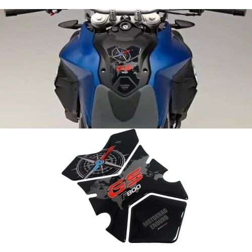For BMW F800GS F800 GS 2008-2012 Polyurethane Resin 3D Motorcycle Fuel Gas Tank Pad Protector Case