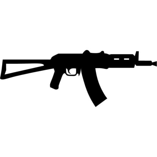 Hot Sell Krinkov AKS-74U Russian Short Assault Rifle AK-47 Graffiti Car Accessories Car Sticker Decals Window KK 18*6cm