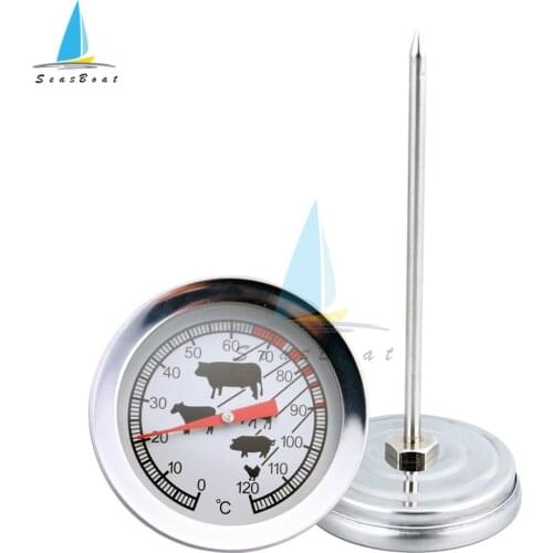 Stainless Steel Pocket Probe Thermometer Temperature Gauge For BBQ Meat Food Kitchen Cooking Thermometer Instant Read Meat Gauge