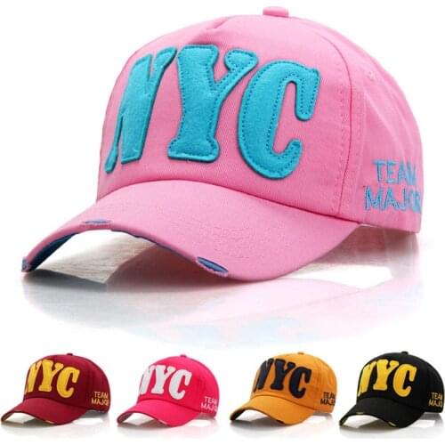 Men/Women NYC Baseball Cap Cotton Adjustable Summer Sports Caps Hip Hop Street Dance Letter Teenage Hat Gorras Fashion BAG4225