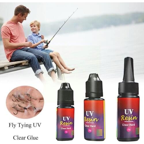 10g 15g 25g UV Resin Glue Instant Cure Super Glue Fly Est Tying Combo Chemical Finish Thin Glue Fly Fishing Glue Drying Qui M1N4