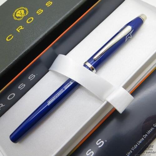 Cross Captain America AT0085D-104 Century2 Roller Blue Lacquer-Rhodium | Cross Pen | İsme Special Pen
