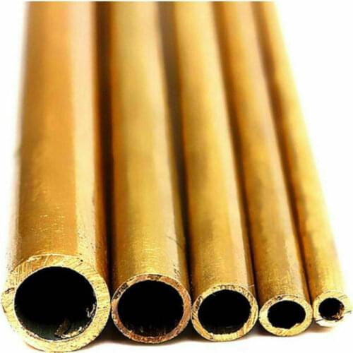 30cm Long Round Brass Tube Pipe Tubing Inner Diameter 2mm 3mm 4mm 5mm 6mm