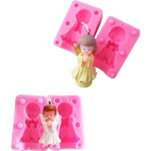 Free Shipping People Angel Cooking Tools Wedding Decoration Silicone Mould Baking Fondant Sugar Craft Diy Cake Candy