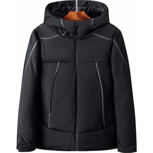 Men Fashion Down Jacket Winter Down Coat Parka 80% White Duck Down Thicken warmCasual Hooded Down jackets coat