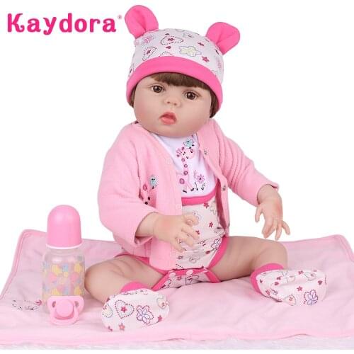 Soft Full Silicone Reborn Baby Dolls 55cm Cute Boneca Toys Bebe Girl Princess Menina Alive Bath Toddler Kids Birthday Playmates