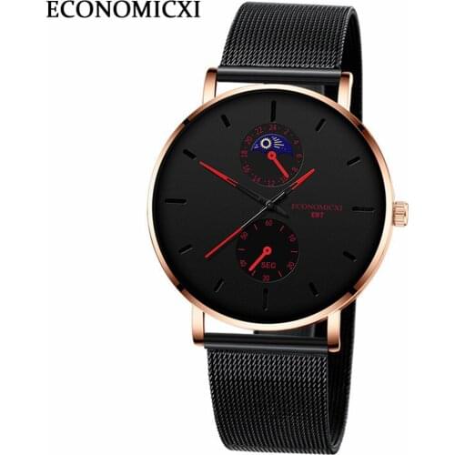 2021 New Shi Ying Watch Ultra-thin Wormhole Concept Watch Male Student Trend Mens Watch Relojes Men Watches Luxury