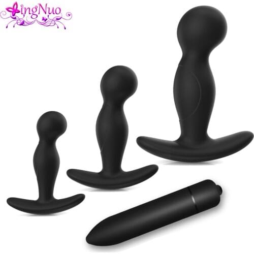 Silicone Anal Plug Prostate Massager Sex Products Toys For Adults Dildo Vibrator For Women Bullet Vibrator Butt Plug for Men Gay