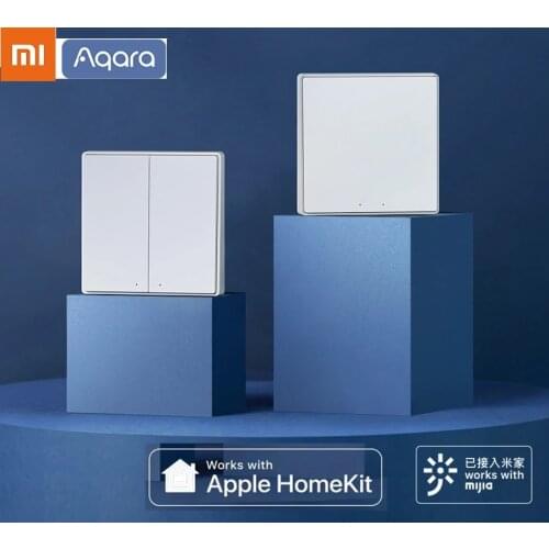 Original Xiaomi Aqara Smart Switch D1 Remote Control ZiGBee wifi Wireless Key D1 work For Mijia APP