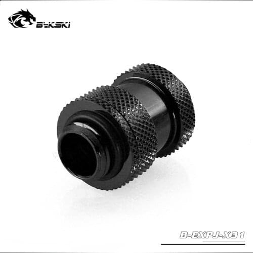 BYKSKI Water Cooling G1/4" Male To Male Rotary Connectors / Extender (22-31mm) Use for GPU Card Cross Fire Connect SLI Fitting