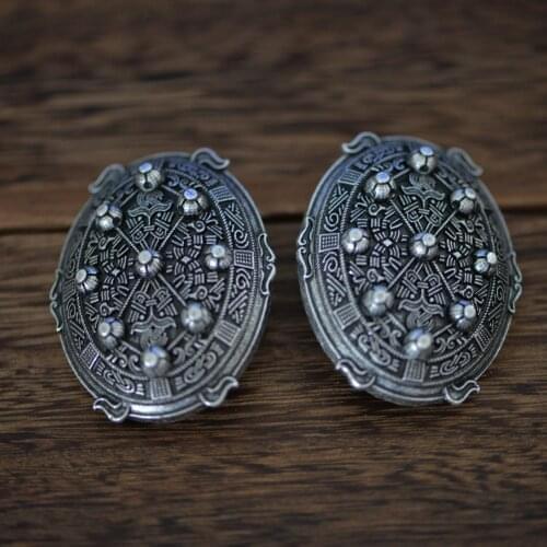 LANGHONG 1pcs Viking Brooch For Women Knot Fibula Brooch Talisman Jewelry