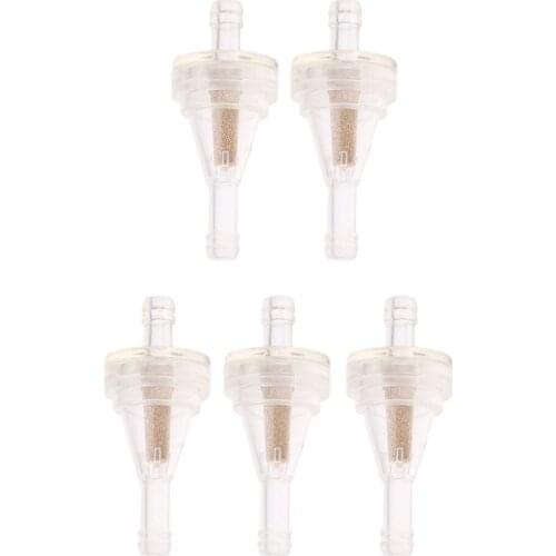 5 Pieces Engine Oil Fuel Filter Separator for 1/4'' 6mm Hose Motorcycle Body Parts