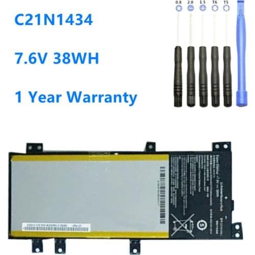 Laptop Battery C21N1434 for ASUS Z450 Z450LA Z450LA-WX006T for ASUS Z450 Z450LA Z450LA-WX006T Battery C21N1434 7.6V 38WH