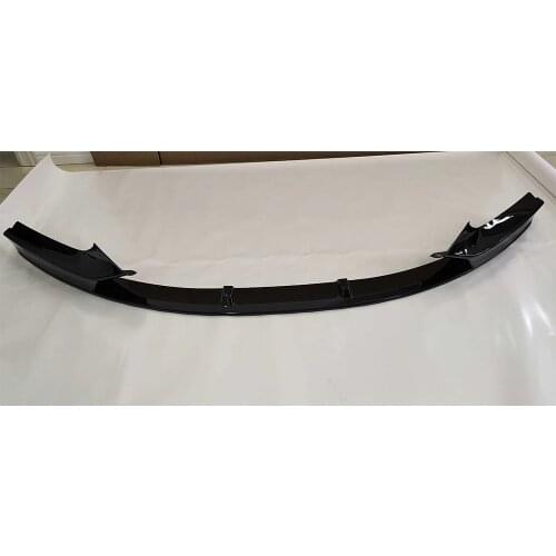 ABS Black Front Bumper Chin Lip for F22 F23 220 235 240 with M Package 2014 - 2019
