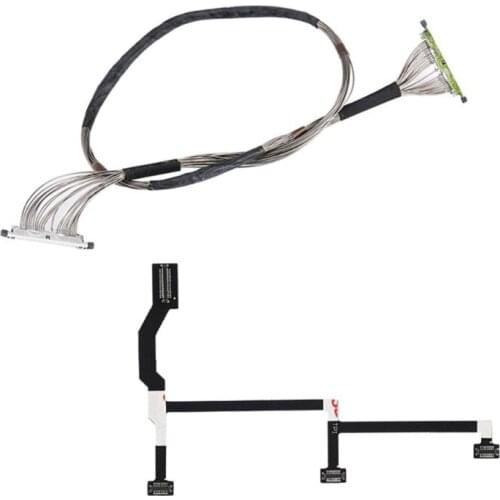 1Set Flex Flat Cable Flexible Gimbal PTZ Signal Transmission Cable and Shock-Proof Vibration Absorbing Board for DJI Mavic Pro D