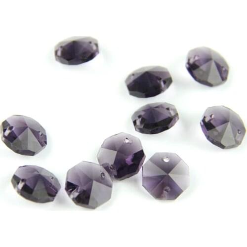Feng Shui 14mm Crystal Bead Prism Mixed Color With Two Holes 50pcs/Lot For Wedding Decorations Chandelier