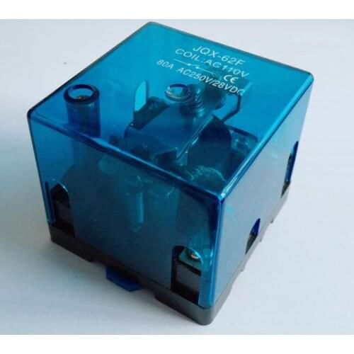 JQX-62F 1Z 80A High-power relay DC12V DC24V AC110V AC220V