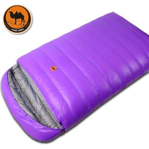 Samcamel CS108 Couple Ultralight Camping Double Sleeping Bag Winter Autumn Envelope Duck Down Double Sleeping Bag with 2colors