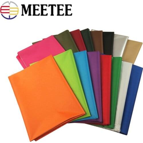 Meetee 100/200X140cm 210T Painted Silver Waterproof Polyester Fabric Shade Dust-proof Cloth for Umbrella DIY Tent Sew Material