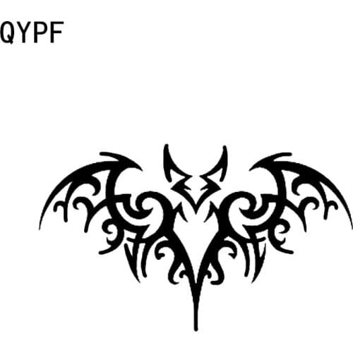 QYPF 13.6*8.1 Fashion Halloween Bats Vinyl Decor Car Modelling Sticker Silhouette Accessories C16-2422