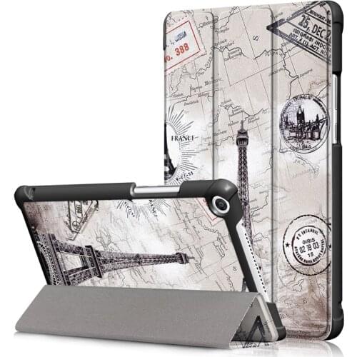 Colorful printed case For Huawei Pad Honor 5 8.0"JDN2-W09HN JDN2-AL00HN Folding Stand Smart PU leather Cover