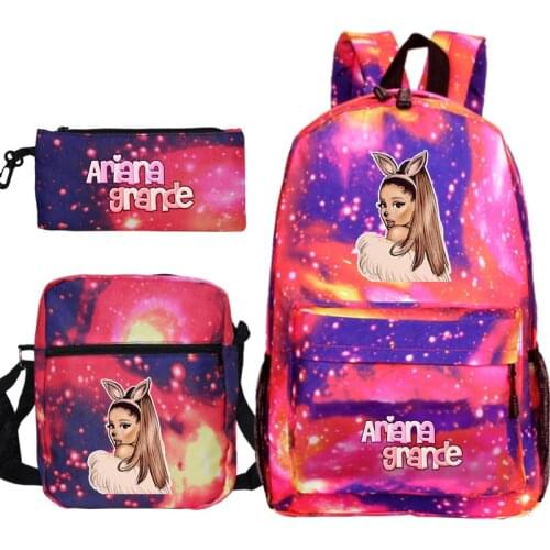 Ariana Grande Backpack Girls School Bag Women Trendy Laptop Backpacks Teenager Bookbag Travel Rucksack All-match Bagpack Mochila