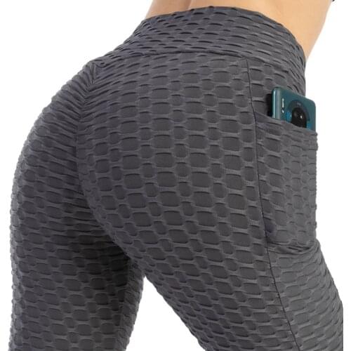 Sexy Yoga Pants Fitness Sports Leggings Jacquard Sports Leggings Female Running Trousers High Waist Yoga Gym Tight Sports Pants