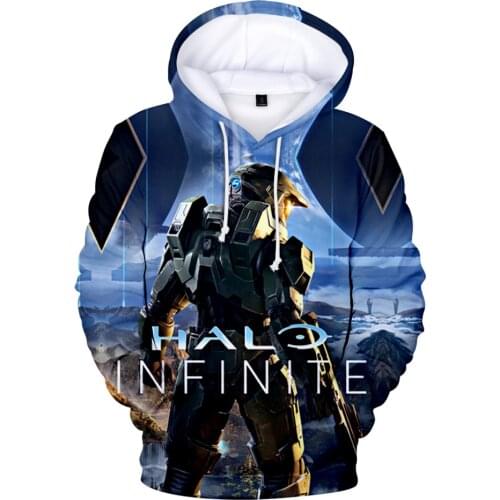Halo Infinite Hoodie First-Person Shooter Game 3D Sweatshirt Long Sleeve Mens Hooded Jacket Women Streetwear Harajuku Clothes