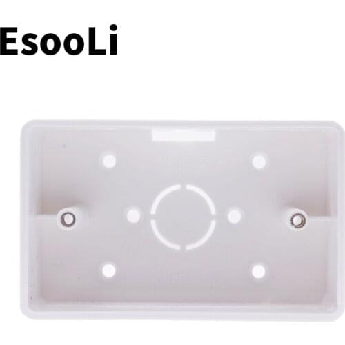 External Mounting Box 117mm*72mm*33mm for 118*72mm Touch Switch and USB Socket For Any Position of Wall Surface 5.0