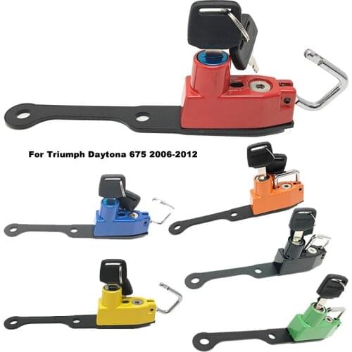 Motorcycle Helmet Lock Kit with 2 Keys for Triumph Daytona 675 2006-2012 2010 2011 Motorbike Helmet Lock Motorcycle Accessories