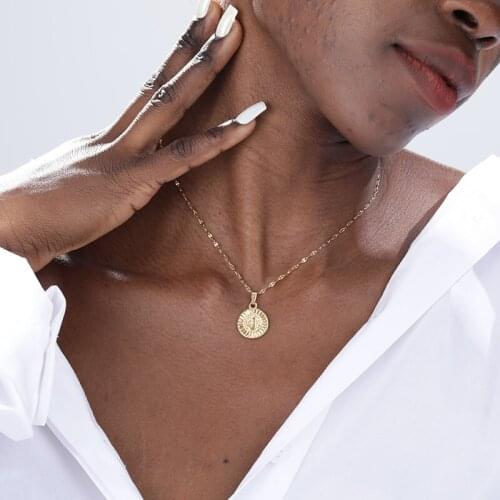 Initial Letter Necklace For Women Alphabet Choker Pendant Neck Chain Stainless Steel Jewelry Bijoux Femme Gifts For The New Year