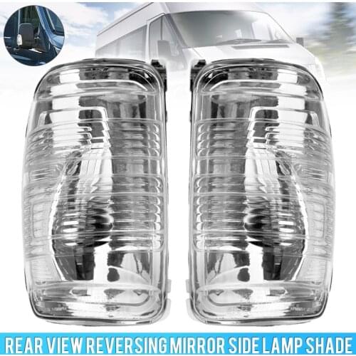 1 Pair Rearview Mirror Turn Signal Shell Case Wing Mirror Indicator Plastic Clean Lens Fit For Ford Transit MK8 2014